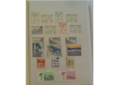 ISOLE FAEROER 1970-80-90 Classificatore con francobolli MNH**