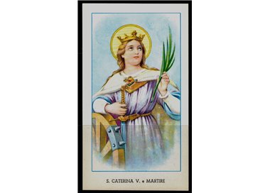 SANTINO (HOLY CARD) S. Caterina V. e Martire ediz. EGIM n° 1