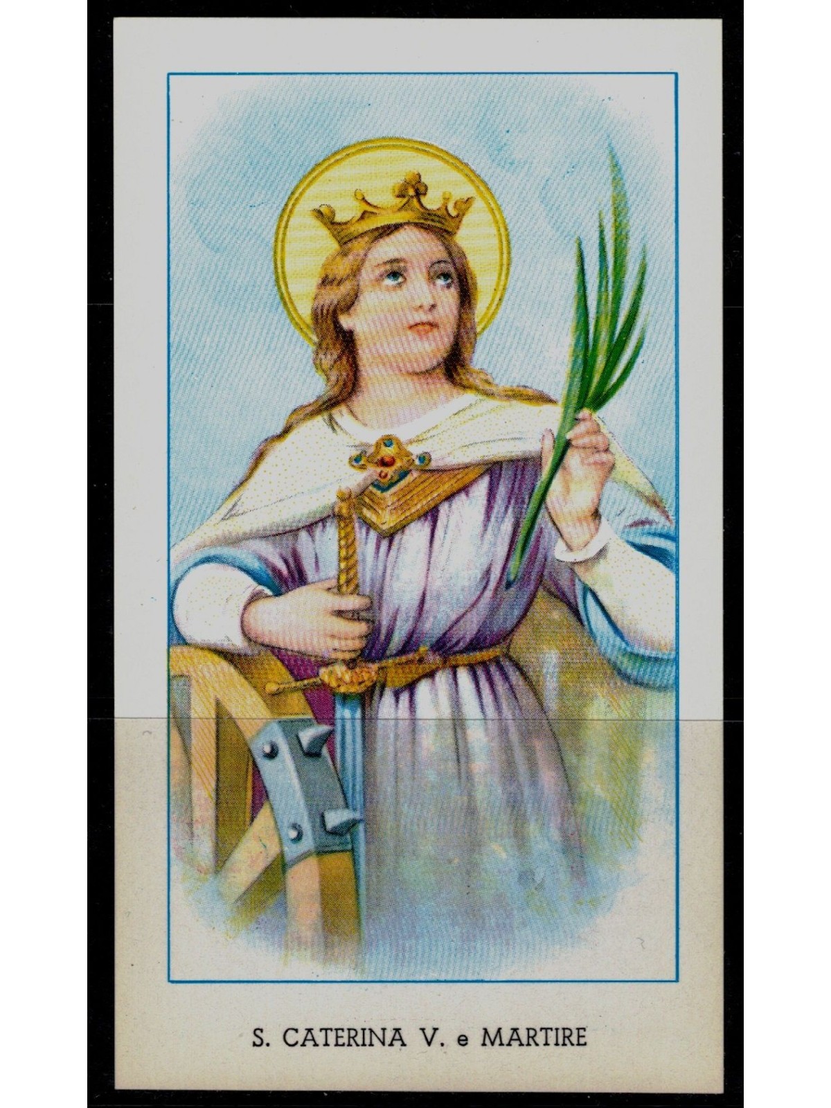 SANTINO (HOLY CARD) St. Catherine V. and Martyr ed. EGIM n° 1