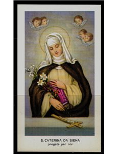 SANTINO (HOLY CARD) S. Caterina da Siena ediz. EGIM n° 7