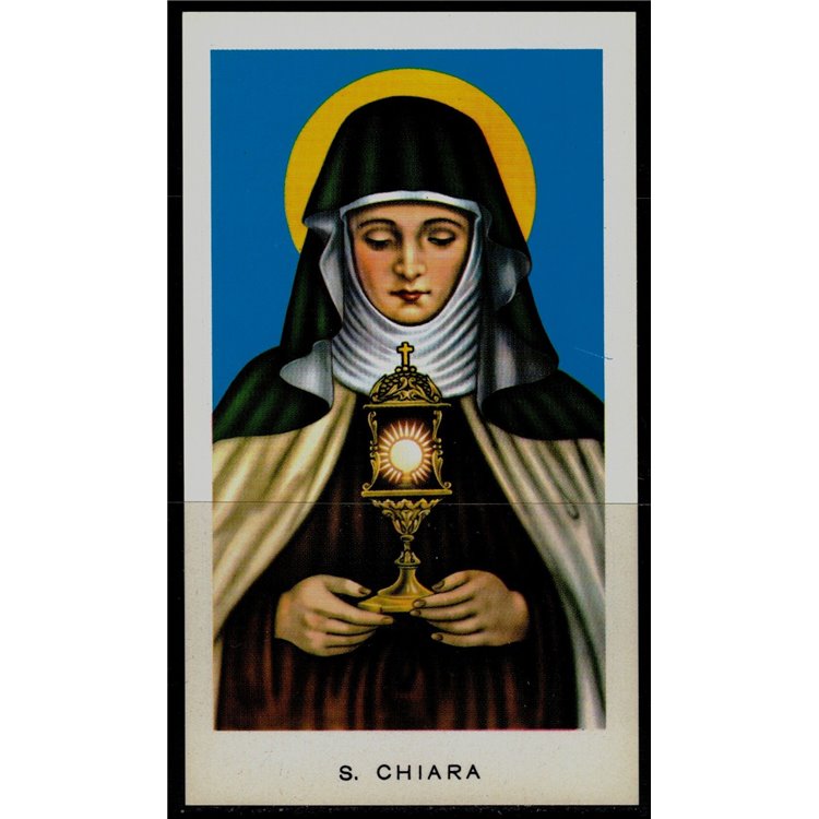 SANTINO (HOLY CARD) S. Chiara ediz. EGIM n° 15 bis
