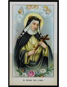 SANTINO (HOLY CARD) S. Rosa da Lima ed. EGIM n° 16