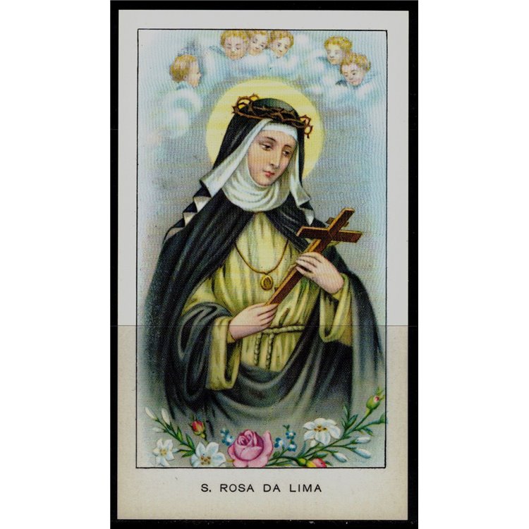 SANTINO (HOLY CARD) S. Rosa da Lima ediz. EGIM n° 16