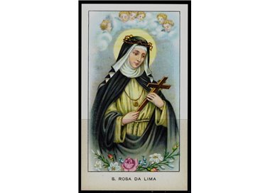 SANTINO (HOLY CARD) S. Rosa da Lima ediz. EGIM n° 16
