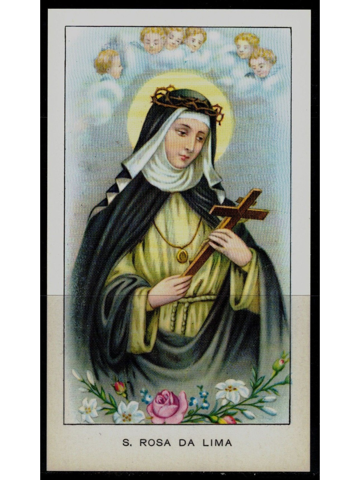 SANTINO (HOLY CARD) S. Rosa da Lima ed. EGIM n° 16