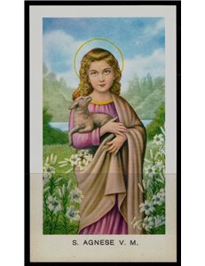 SANTINO (HOLY CARD) S. Agnese ediz. EGIM n° 18