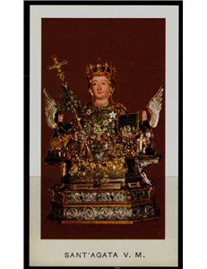 SANTINO (HOLY CARD) Sant'Agata ed. EGIM n° 19