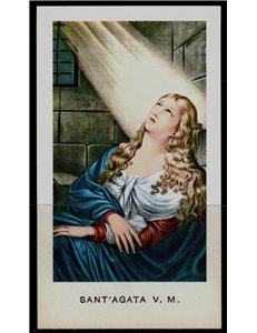 SANTINO (HOLY CARD) Sant'Agata ediz. EGIM n° 19 bis