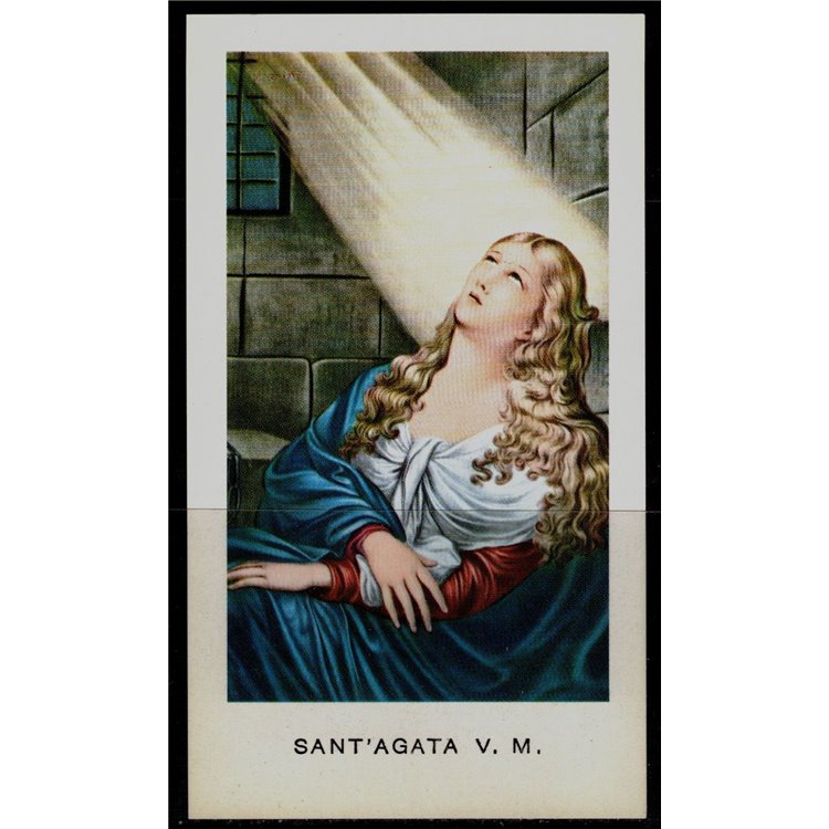SANTINO (HOLY CARD) Sant'Agata ediz. EGIM n° 19 bis