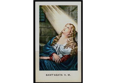 SANTINO (HOLY CARD) Sant'Agata ediz. EGIM n° 19 bis