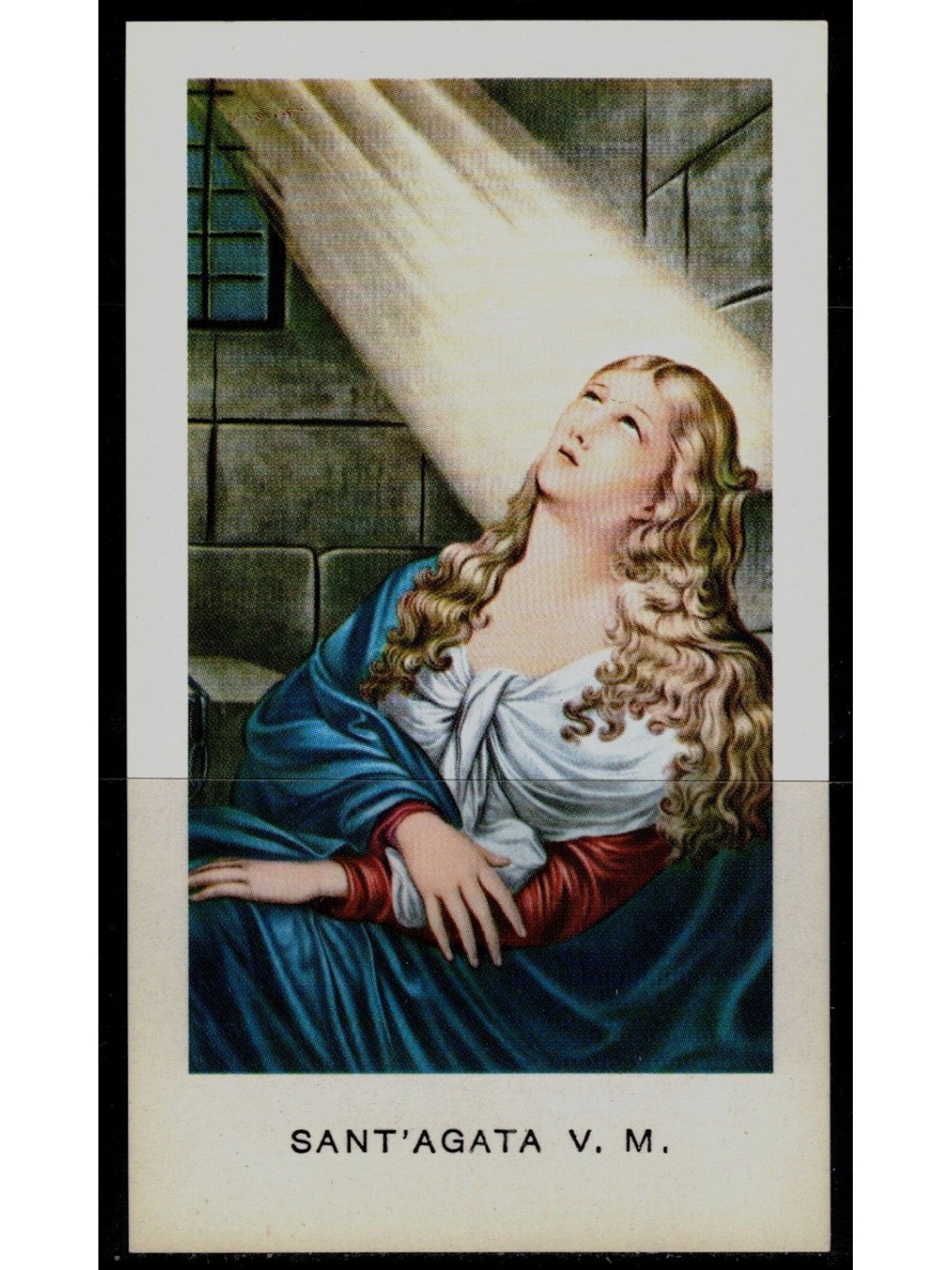 SANTINO (HOLY CARD) Sant'Agata ediz. EGIM n° 19 bis