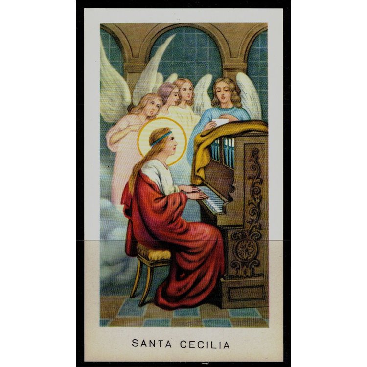 SANTINO (HOLY CARD) Santa Cecilia ediz. EGIM n° 24