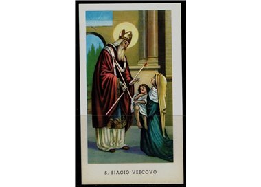 HOLY CARD St. Blaise Bishop, EGIM edition no. 27
