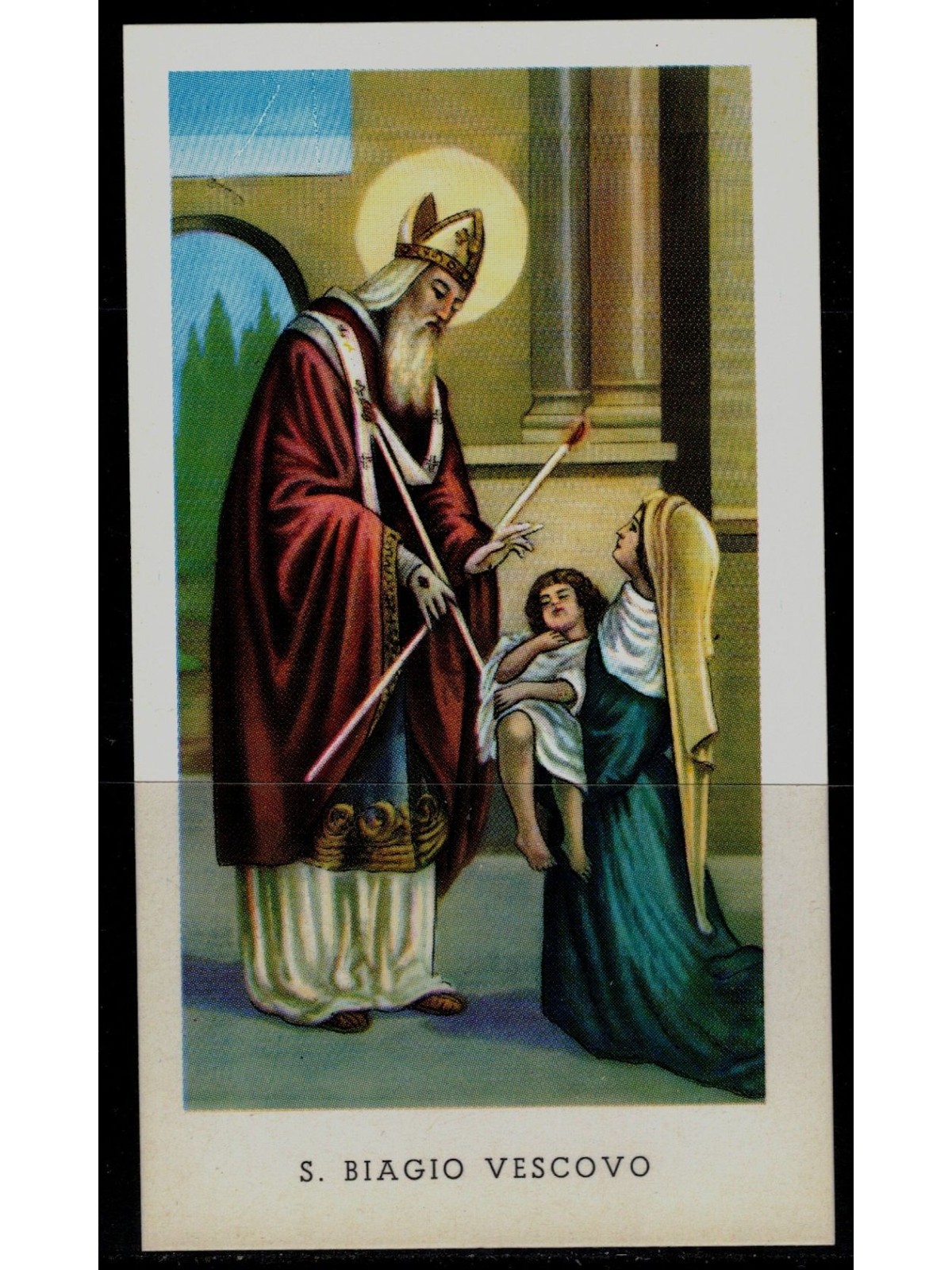 HOLY CARD St. Blaise Bishop, EGIM edition no. 27