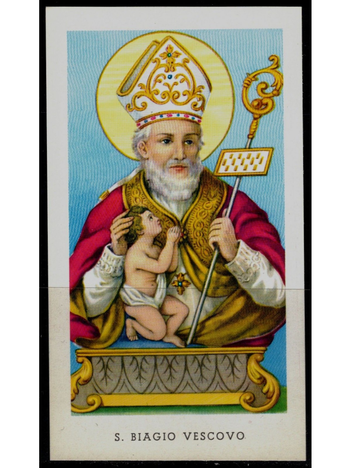 SANTINO (HOLY CARD) S. Biagio Vescovo ediz. EGIM n° 28