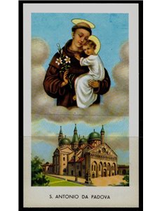 SANTINO (HOLY CARD) S. Antonio da Padova ediz. EGIM n° 38