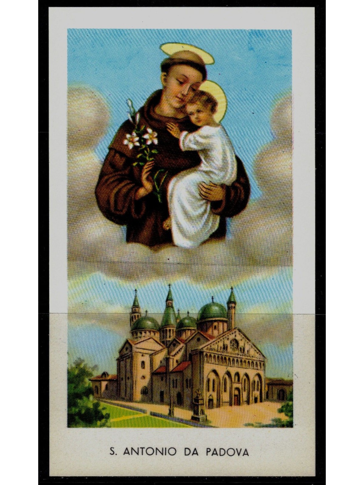 SANTINO (HOLY CARD) S. Antonio da Padova ed. EGIM n° 38
