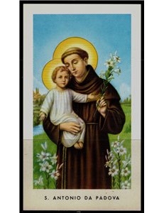 SANTINO (HOLY CARD) S. Antonio da Padova ediz. EGIM n° 41