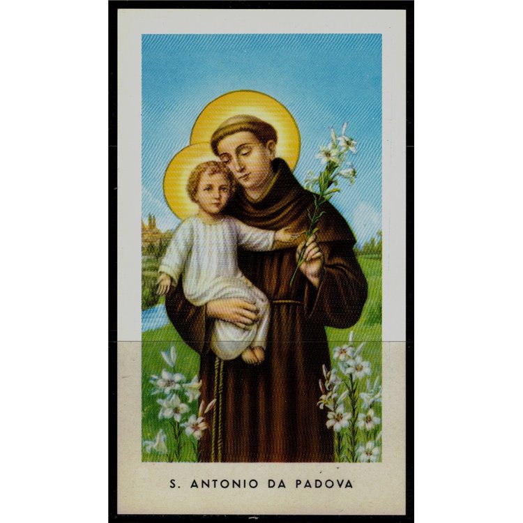 SANTINO (HOLY CARD) S. Antonio da Padova ediz. EGIM n° 41