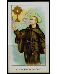 SANTINO (HOLY CARD) S. Pasquale Baylon ediz. EGIM n° 47