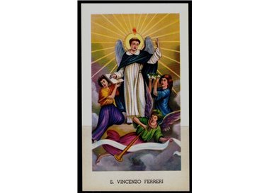 SANTINO (HOLY CARD) S. Vincenzo Ferreri ediz. EGIM n° 48