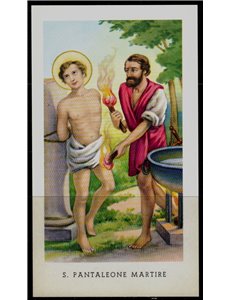 SANTINO (HOLY CARD) S. Pantaleone Martire ediz. EGIM n° 49