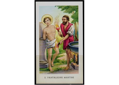 SANTINO (HOLY CARD) S. Pantaleone Martire ediz. EGIM n° 49