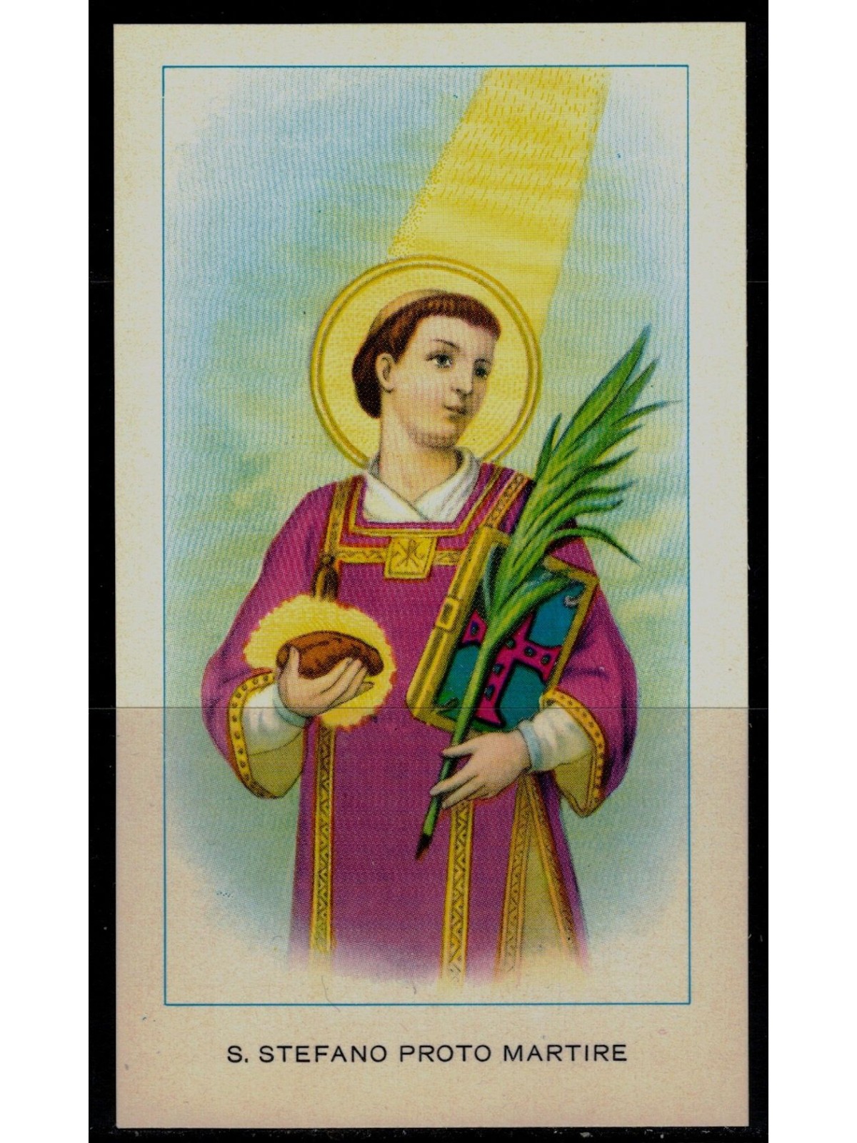 SANTINO (HOLY CARD) S. Stefano Proto Martire ediz. EGIM n° 57