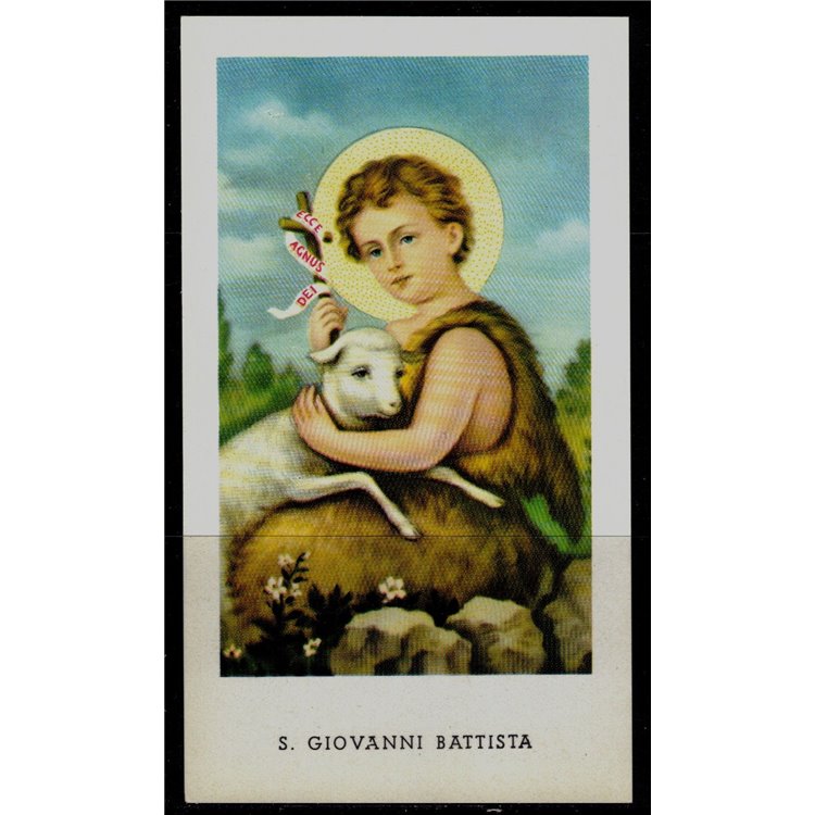 SANTINO (HOLY CARD) S. Giovanni Battista ediz. EGIM n° 62