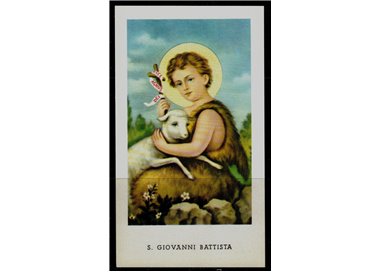 SANTINO (HOLY CARD) S. Giovanni Battista ediz. EGIM n° 62