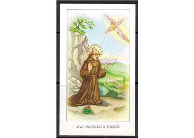 HOLY CARD Saint Francis of Assisi, EGIM edition no. 69