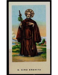 SANTINO (HOLY CARD) S. Ciro Eremita ed. EGIM n° 72