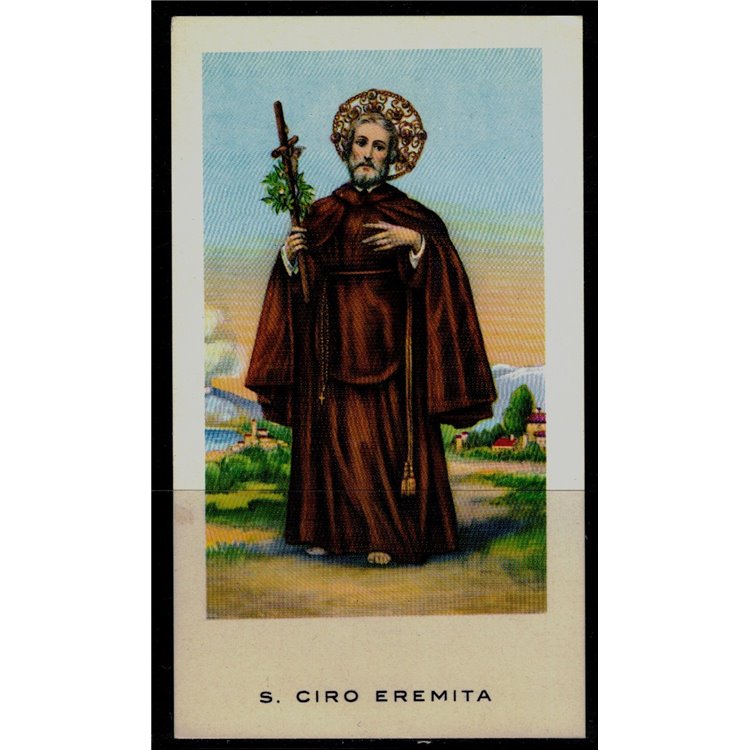 SANTINO (HOLY CARD) S. Ciro Eremita ed. EGIM n° 72