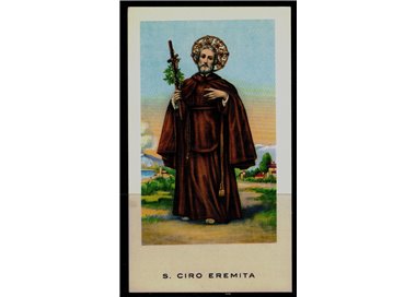 SANTINO (HOLY CARD) S. Ciro Eremita ed. EGIM n° 72