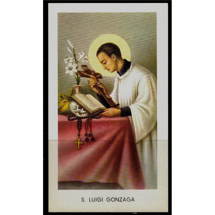 SANTINO (HOLY CARD) S. Luigi Gonzaga ediz. EGIM n° 76