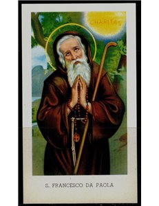 SANTINO (HOLY CARD) S. Francesco da Paola ediz. EGIM n° 79 bis