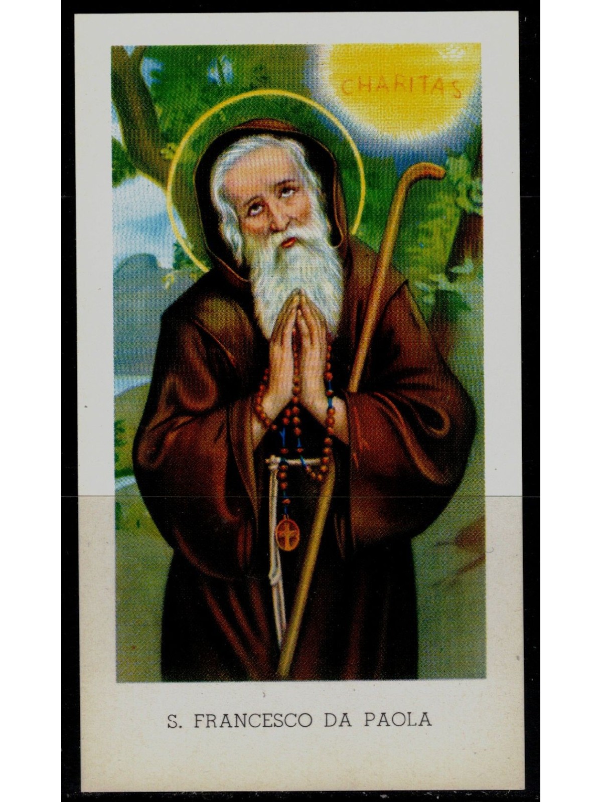 SANTINO (HOLY CARD) S. Francesco da Paola ediz. EGIM n° 79 bis
