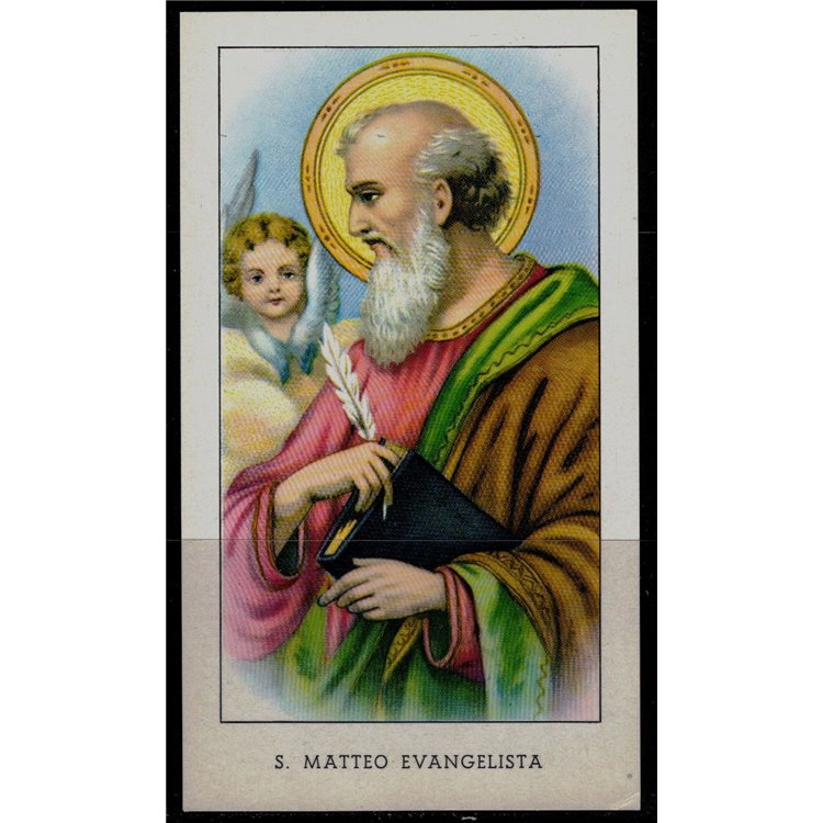 SANTINO (HOLY CARD) S. Matteo Evangelista ediz. EGIM n° 86