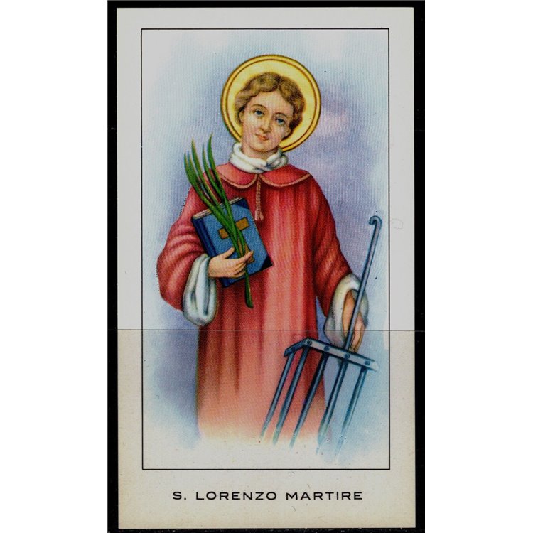 SANTINO (HOLY CARD) S. Lorenzo Martire ediz. EGIM n° 91