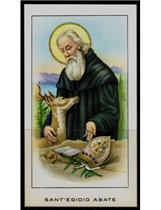 SANTINO (HOLY CARD) Sant'Egidio Abate ediz. EGIM n° 95