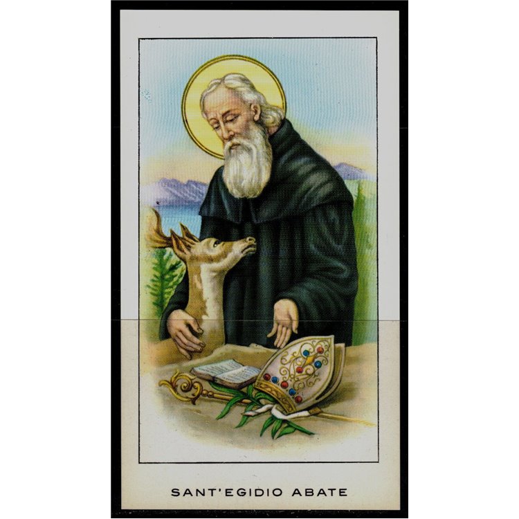 SANTINO (HOLY CARD) Sant'Egidio Abate ed. EGIM n° 95