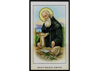 SANTINO (HOLY CARD) Sant'Egidio Abate ediz. EGIM n° 95