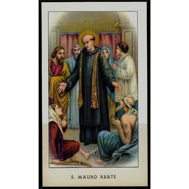 SANTINO (HOLY CARD) S. Mauro Abate ediz. EGIM n° 98