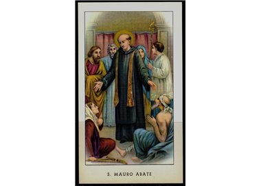 SANTINO (HOLY CARD) S. Mauro Abate ediz. EGIM n° 98
