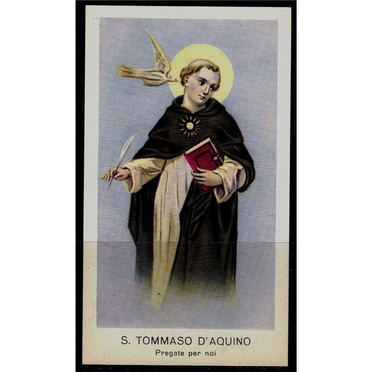 SANTINO (HOLY CARD) S. Tommaso d'Aquino ediz. EGIM n° 101