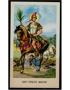 SANTINO (HOLY CARD) Sant'Ippolito Martire ediz. EGIM n° 102