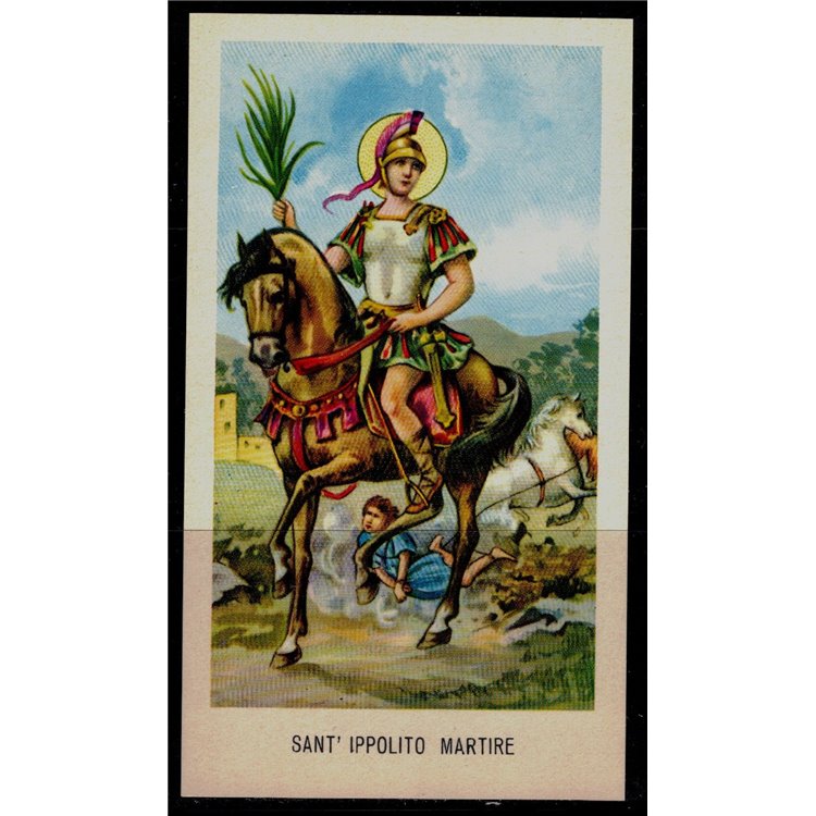 HOLY CARD: Saint Hippolytus Martyr, EGIM edition no. 102