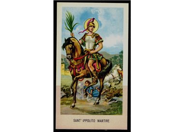 HOLY CARD: Saint Hippolytus Martyr, EGIM edition no. 102