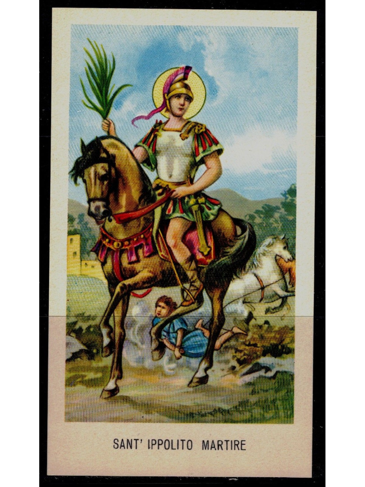 HOLY CARD: Saint Hippolytus Martyr, EGIM edition no. 102
