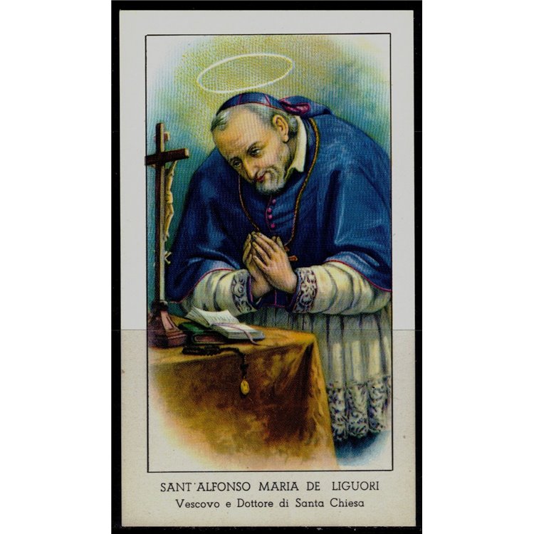 HOLY CARD Saint Alphonsus Maria de' Liguori, EGIM edition no. 106